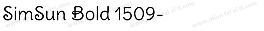 SimSun Bold 1509字体转换